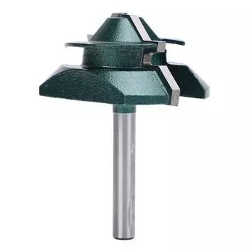 Фреза для деревообработки с хвостовиком 6 мм и лезвием 2 дюйма, 45-градусная торцевая фреза для ручного творчества