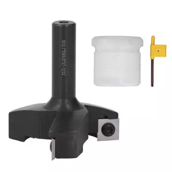 Фреза для фрезерования легированной стали и углеродистой стали с хвостовиком 1/2 дюйма, 3-канавочная фреза для обработки поверхностей с ЧПУ