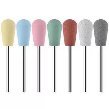 Фреза для ногтей резиновая маникюрная дрель электрическая вращающаяся силиконовая фреза полировальный инструмент насадка для ногтей салонные аксессуары серый