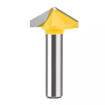 Фреза концевая твердосплавная V-образная с хвостовиком 8 мм для детальной резьбы по дереву с углами 60 90 120 150 градусов F
