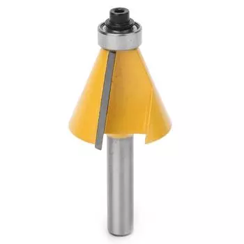 Фреза кромочная фасочная с подшипником, хвостовик 8 мм, 30 градусов