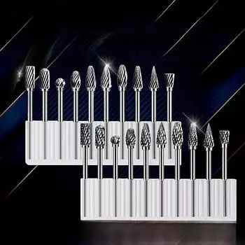 Фреза-напильник из карбида вольфрама 3x5 мм — шлифование металла и резьба по дереву, одинарная и двойная канавка. 3*5N single slot [1 piece]