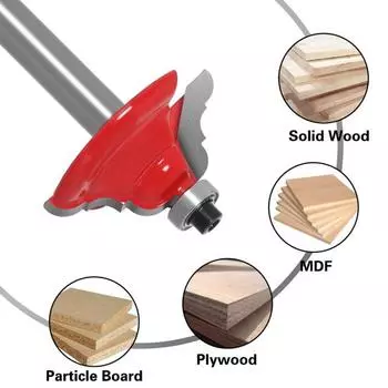 Фреза Ogee с поднятой панелью из твердого сплава, хвостовик 8 мм, римская деревообрабатывающая фреза для дома 8*31.5mm