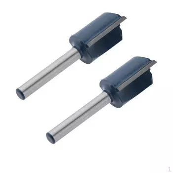 Фреза с 2 канавками заподлицо, хвостовик 1/4 дюйма, диаметр 0,3 мм.