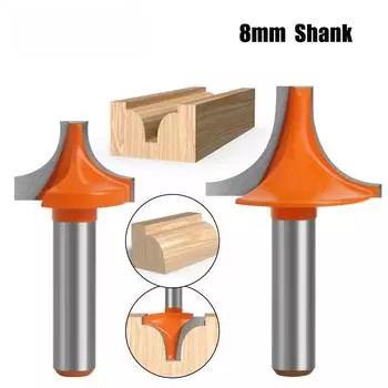 Фреза с хвостовиком 8 мм, круглая, погружная, над битой, гравировальный станок, фреза, вольфрамовая, твердая, твердосплавная, концевая фреза для деревообработки 8x19mm