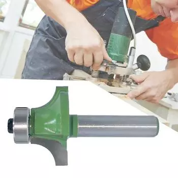 Фреза с хвостовиком 8 мм, твердосплавный фрезерный станок с твердым закаленным корпусом и защитой от отдачи, прочный радиус, закругленный твердосплавный фрезерный станок 8*19.05mm