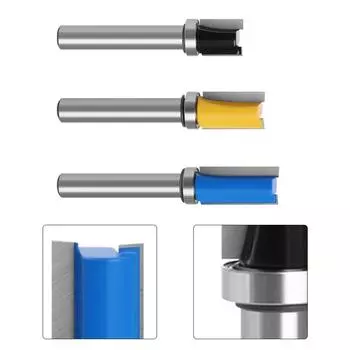 Фреза с хвостовиком для фрезерования, фреза для деревообработки 1 шт.