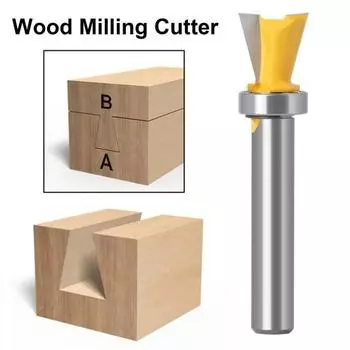 Фреза с соединением «ласточкин хвост», твердая, гладкая, режущая, жаропрочная, хвостовик 8 мм, древесина «ласточкин хвост»