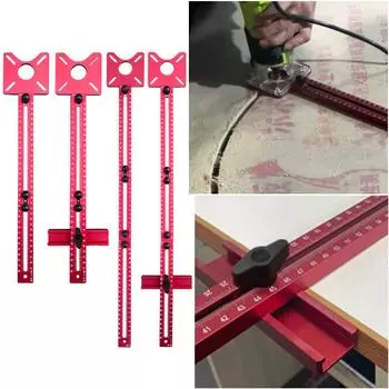 Фрезерные пазы из алюминиевого сплава, съемный кронштейн для деревообрабатывающего фрезерного круга, открыватель отверстий для круга обрезного станка