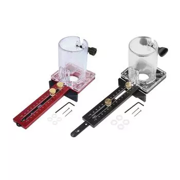 Фрезерный круговой резак Jig Router Guide для круглой резки, цельная деревянная доска красный