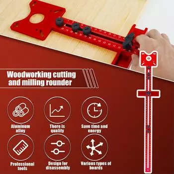Фрезерный паз кронштейн основание фрезерный круговой резак для триммера позиционирование резка деревообрабатывающий корпусный крепеж