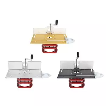 Фрезерный станок с верхней пластиной Подъемное основание фрезерного станка Деревообработка Прорезка Обрезка Снятие фасок Столешница Black