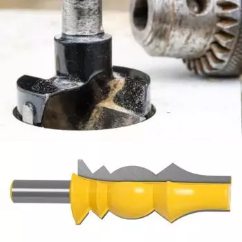 Фрезерный станок с защитой от отдачи, острое лезвие, углеродистая сталь, 12 мм, 45293 дюйма, хвостовик, коронка для формирования кромок 1/2