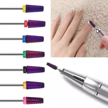 Фрезы для маникюра и дизайна ногтей, электрическая шлифовальная головка для педикюра и маникюра, портативная, подходит для гравировки, обрезки F