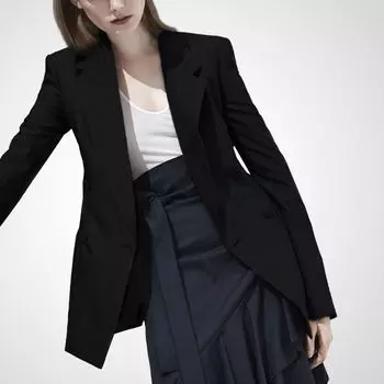 Fried Street 2023 Приталенный Повседневный Легче всего сочетать с Костюмом Верхней одеждой Black 2XL