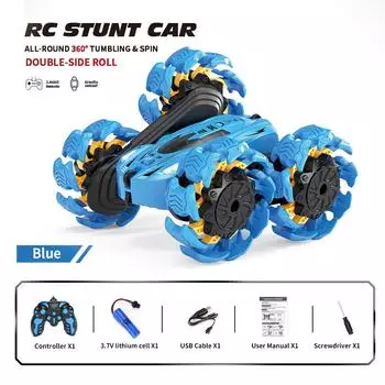 Fried Wheel Stunt Swing Arm Car Gesture Induction Four-Wheel Drive Remote Control Car Rc Double-Sided Rolling Car Electric Toy Car standard battery life