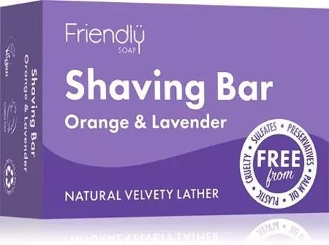 Friendly Soap Shaving Bar Orange & Lavender Savon Naturel Rasage TU прозрачный