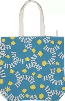 Friends Hill A4 tote with zipper Turi Blue [VW-252-305]