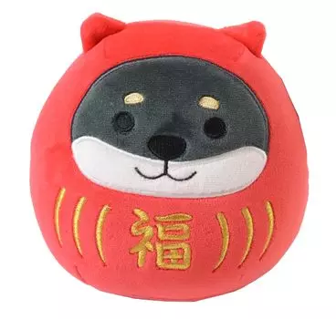 Friends Hill Black Yanagi Daruma Mochifuwa Подушка S Красная JW-356-201
