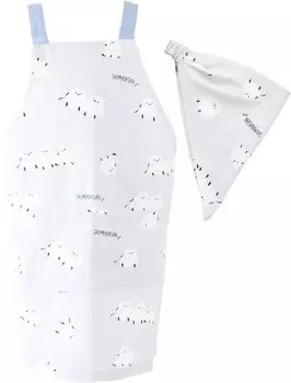 Friends Hill Kids Apron M Multi Shimada Sun Gray