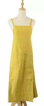 Friends Hill Long Apron Light Wind Yellow