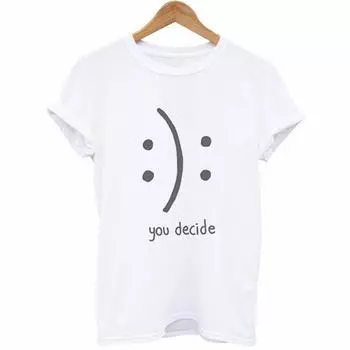 Друзья Телевизионная Футболка Женская Каваи Харадзюку С Коротким Рукавом Белый Принт Надпись Женская Футболка S белый