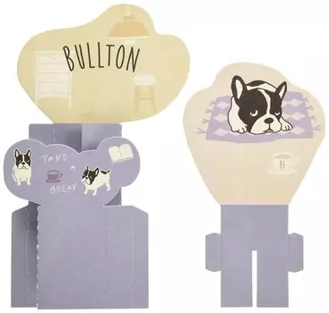 Friendshill Увлажняющая бумага Дуб Бретон Блю 20x12 Французский бульдог JW-488-213