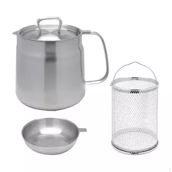 Фритюрница из нержавеющей стали для домашнего и ресторанного использования 1.5L