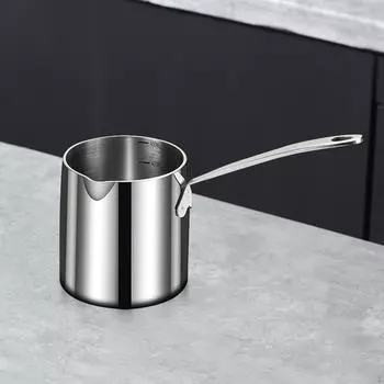 Фритюрница, кастрюля, сотейник, практичная удобная ручка, маленькая с ручкой, молоко для дома L