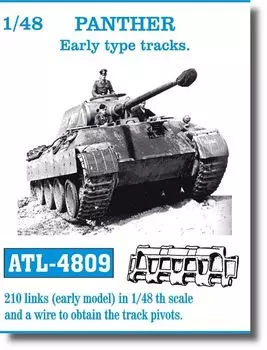 Friul Model Metal Movable Track Series для немецкого танка Panther Early Type Track Пластиковые детали для модели 1/48 (Тип D) АТЛ-4809