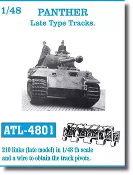Friul Model Metal Movable Track Series для немецкого танка Panther, истребитель танков Panther, поздний тип гусениц, пластиковые детали для модели 1/48 (Тип А/Г)/Джагд