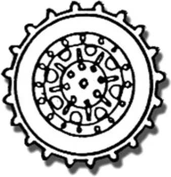 Friul Model Metal Wheel Series German Hetzer Tank Destroyer Starting Wheel Plastic Model Parts 1/35 AW-11