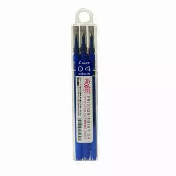 Frixion Ball (Friction Point) 0.4mm Set of 3 refills for cap type [Blue] LF