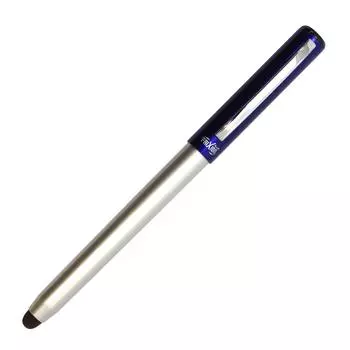FriXion Ballpoint Aluminum Black Ink Pen, Cap, 0.5mm, (Blue), LFBN-150EF-L синий