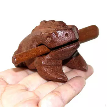 Frog Guiro Rasp Small Instruments Музыкальный деревянный перкуссионный стол Аксессуары для шумогенератора и 7x7cm