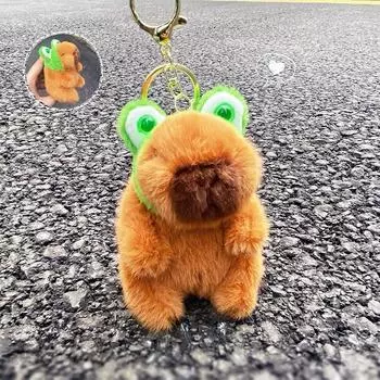 Frog Headband Animal Capybara Plush Keyring Pendant For Gift Accessories And