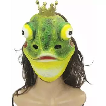 Frog Masque, Animal Masque Role Play Costume Accessories,Breathable Cosplay Props with Frog Design for Stage Performance