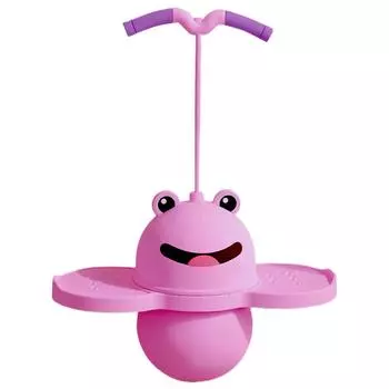 # Frog Shape Cartoon Hop Ball with Pump Pogo Ball with Handle Gifts for Boys Gir зелёный