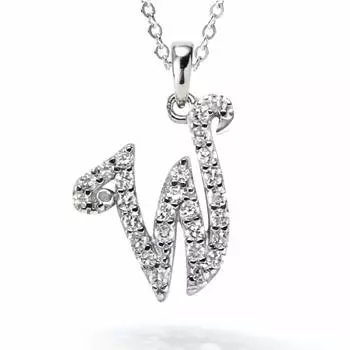 from New Initial Necklace W Alphabet Platinum Processed 925 Silver Metal Hypoallergenic Gift [Gift York] Women s Women s