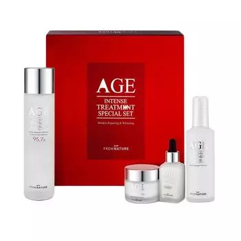 FROMNATURE AGE Intense Treatment Special Set (4шт.) Восстановление и отбеливание морщин от природы