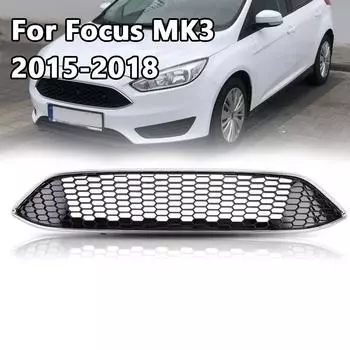 Решетка капота переднего бампера решетка сотовая сетка совместима с 2015-2017 Focus ZETEC S/TITANUM X/TDCI/EcoBoost/STYLE/POWERSHIFT