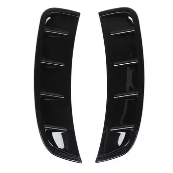 Front Bumper Side Air Vent Spoiler Enhance Vehicle Appearance Increase Aerodynamics Universal Fit чёрный