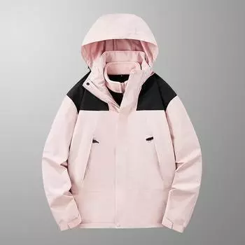 Front Clothes Мужской комплект из трех предметов из утолщенного бархата для мужчин и женщин, новые утепленные и теплые пальто на осень и зиму XS