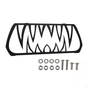 Front Grill Trim Grille Teeth Insert Premium High Performance Lower Protector Directly Replace чёрный