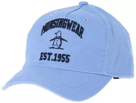 Front Logo Baseball Sweat Quick Golf MGBXJC05 BL00 [Munsingwear] Cap, Embroidery, Cap, Cotton, Absorbent, Drying, Men s (Blue)