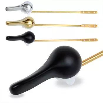 Front Mount Toilet Flush Handle Universal Fitting Toilet Tank Flush Lever Toilet чёрный