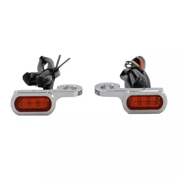 Front Premium Quality Turn Signal For 2009 To 2020 Touring Motorcycles With Eyecatching Smoke And Chrome Colors Electroplated Orange