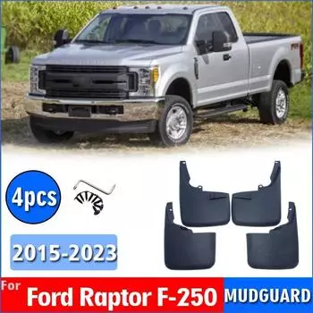 Передние Задние 4 шт ДЛЯ Ford F250 F-250 Брызговики Крыло Брызговики Защита Брызговик Автоаксессуары Авто Стайлинг Брызговик чёрный