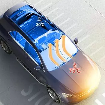 Защита переднего окна Зонт Анти-инфракрасный автомобильный лобовой козырек от солнца Складной автомобильный солнцезащитный экран УФ-отражающий для автомобиля внедорожника грузовика CHINA