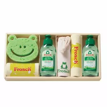 Frosch Kitchen Detergent Gift Set Green Frosch Mini Microfiber Cloth x x 2 Drawstring Bag x Sponge x 1 each G25 (Austria) (100ml), (China) (25 25cm)